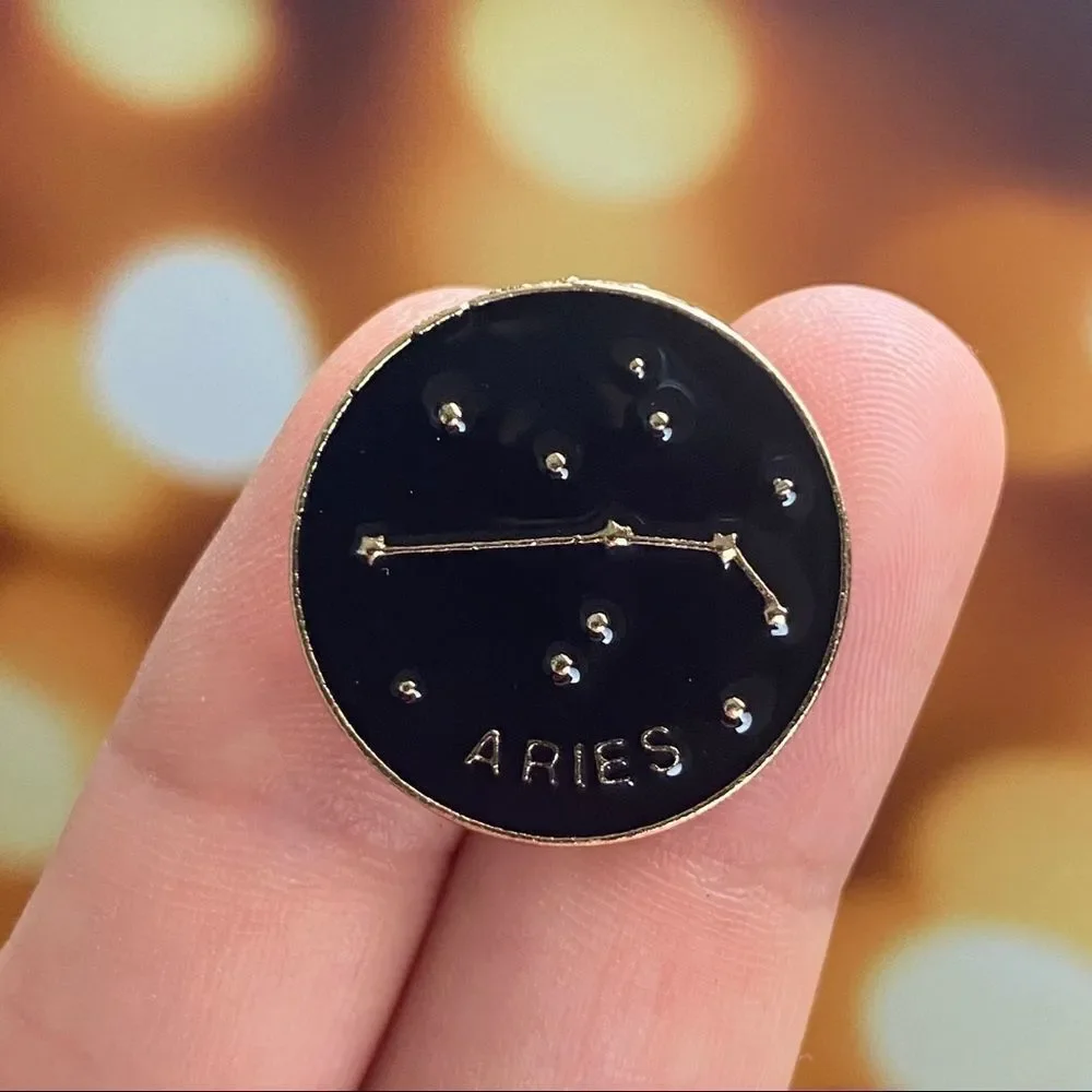 Aries Zodiac Enamel Pin/ Brooch Lapel